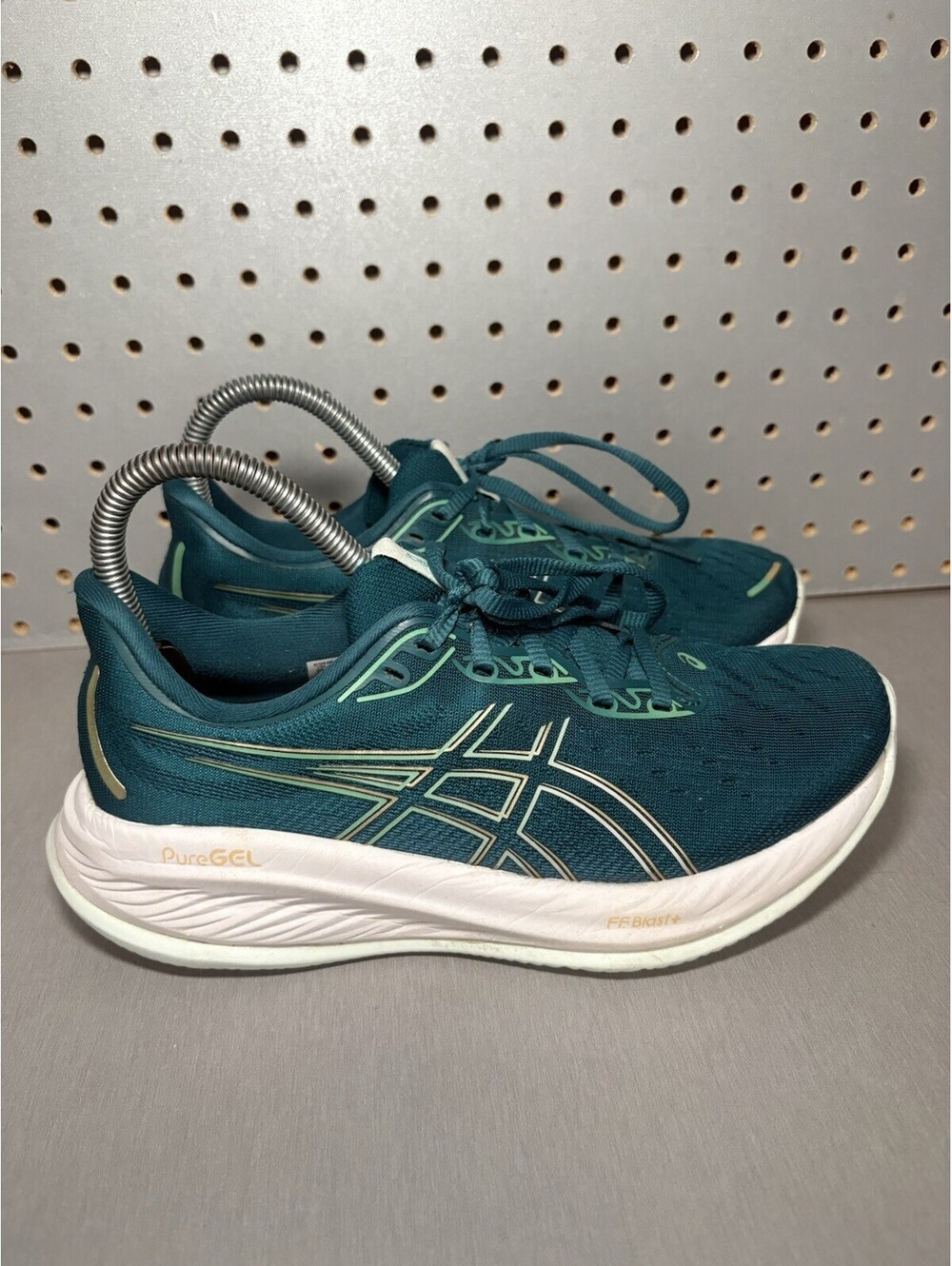 Asics Gel-Cumulus 26 Womens Size 6.5 US Running Shoes Green White Rich Teal